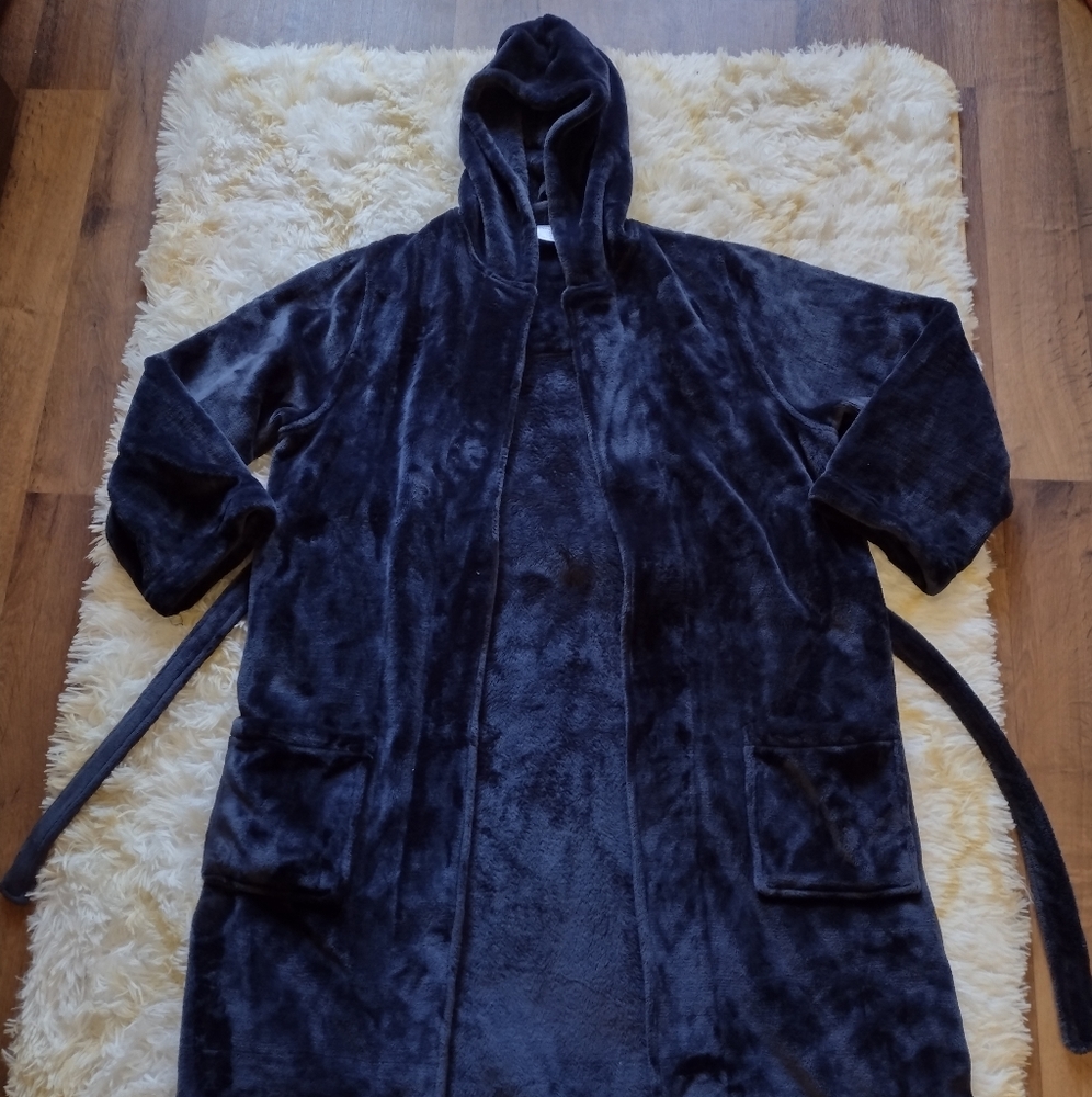 Tucker & Tate Boys Plush Navy Blue Robe AMAZING 14/16
